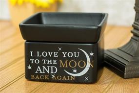 img 3 attached to 🌙 Romantic Glow: Love You to The Moon 2 in 1 Electric Jar Candle and Wax/Oil Warmer