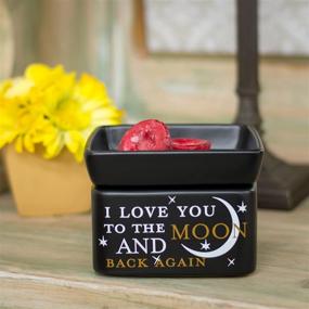 img 1 attached to 🌙 Romantic Glow: Love You to The Moon 2 in 1 Electric Jar Candle and Wax/Oil Warmer