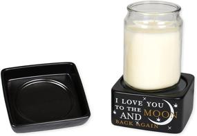 img 2 attached to 🌙 Romantic Glow: Love You to The Moon 2 in 1 Electric Jar Candle and Wax/Oil Warmer