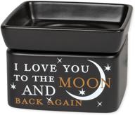 🌙 romantic glow: love you to the moon 2 in 1 electric jar candle and wax/oil warmer логотип