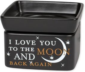 img 4 attached to 🌙 Romantic Glow: Love You to The Moon 2 in 1 Electric Jar Candle and Wax/Oil Warmer