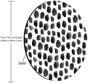 img 3 attached to 🔴 Коврик для мыши в горох - Стильный принт в горошек - Милый круглый коврик для мыши - Аксессуары для стола и офисный декор - Коврики для мыши с узором в горошек.