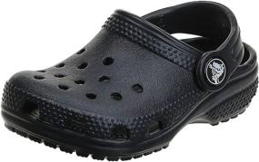 img 4 attached to 👟 Black Crocs Kids' Classic Clogs - Boys' Shoes in Clogs & Mules