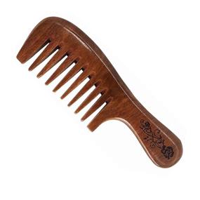 img 4 attached to Handmade Pure Natural Sandalwood Combs