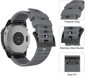 img 3 attached to Songsier Silicone Replacement Forerunner Smartwatch