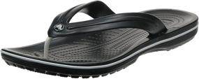 img 4 attached to 👟 Кроссовки Crocs Unisex Crocband Flip Water для мальчиков - модель "Сандалии