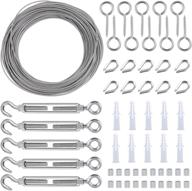 🔧 complete ocr 56-piece wire rope cable railing kit - ideal for railing, decking, balustrade, picture hanging, and diy projects логотип