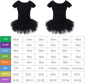 img 2 attached to Cute Tutu Skirted Leotard: Bezioner Girls Cotton Ballet Dance Dress (Short Sleeve)