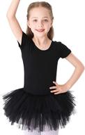 cute tutu skirted leotard: bezioner girls cotton ballet dance dress (short sleeve) logo