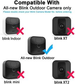 img 3 attached to 📷 All-New Weatherproof Blink Outdoor Camera Housing and Mounting Bracket: 3 Pack Protective Cover with 360° Adjustable Mount and Blink Sync Module 2 Mount for Enhanced Blink Outdoor Security Camera