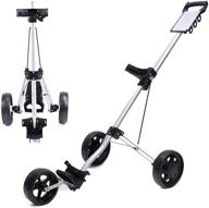 ruigra golf push cart - lightweight foldable golf trolley caddy with cup holder & foot brake - ideal golf club accessory for men and women, perfect for practice and game логотип