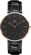 daniel wellington classic black reading logo