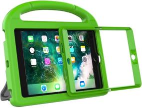 img 2 attached to 📱 BMOUO iPad Mini 1 2 3 Case - Screen Protector, Shockproof Lightweight Cover Stand for Kids, Green