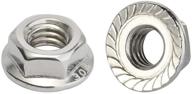 serrated flange stainless finish quantity logo