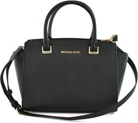 img 4 attached to Michael Kors Saffiano Leather Satchel Women's Handbags & Wallets