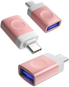 img 4 attached to Адаптер USB C к USB 3.0 (3 штуки), OTG Thunderbolt 3 для MacBook Pro, Air 2018, Chromebook, Pixelbook, Microsoft Surface Go, Pro 7, Duo, Laptop 3, Galaxy Note 9, S9, 10, S10, S20, 20 Ultra Plus