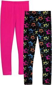 img 3 attached to 🌟 Syleia Leggings Pattern Large Stars: Stylish Girls' Clothing to Make a Statement