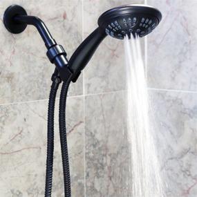 img 1 attached to 🚿 Extra Long Universal 60 Inch Stainless Steel Shower Hose with Double-Buckle - Ideal for Handheld Showerheads - Oil-Rubbed Bronze Finish