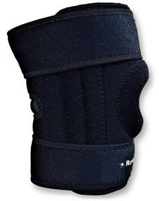 img 2 attached to 🦵 Medium Left RiptGear Open Patella Knee Brace with Adjustable Side Straps - Designed to Alleviate Knee Cap Pressure