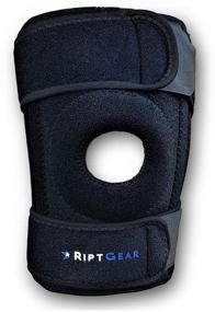 img 4 attached to 🦵 Medium Left RiptGear Open Patella Knee Brace with Adjustable Side Straps - Designed to Alleviate Knee Cap Pressure