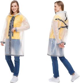 img 4 attached to Drydope Clear Raincoats Adults Women