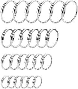 img 2 attached to 🌟 Udalyn 24 Pcs Stainless Steel Septum Piercing Earrings Set for Women Men - 20-22G Nose Rings, Tragus and Cartilage Jewelry Collection