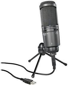 img 1 attached to Enhanced Performance: Audio-Technica AT2020USB+ Cardioid Condenser USB Microphone (Renewed)