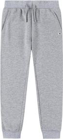 img 4 attached to Comfortable and Stylish JIAHONG Cotton Sweatpants: Perfect Athletic Girls' Pants & Capris