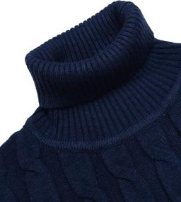 img 1 attached to 👕 Tinkwell Men's Slim Fit Knitted Turtleneck Ribbed Pullover Thermal Solid Sweater