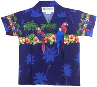 🌺 hawaiian aloha shirt for boys: vibrant hibiscus parrot cruise luau style made in hawaii! logo