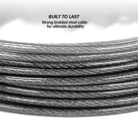 img 2 attached to 🐾 Premium 30 Feet Dog Tie Out Cable with Stainless Steel Rotating Clips for Small Medium Large Dogs - Ideal for Yard, Camping, Park, and Outdoor Activities