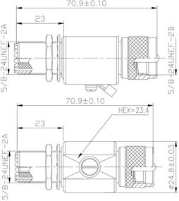 img 1 attached to ⚡ Система защиты от удара молнии UHF с разъемом PL259 (мужской) и SO239 (женский, шпилька) - защита от помех, вызванных ударами молнии, для базовых антенн CB и Ham.