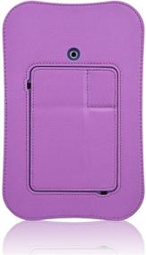 img 2 attached to ACdream LeapPad Ultimate Tablet Case - Leather Protective Cover for LeapPad ACdream Kids Learning Tablet (Purple), specifically for 2017 Release