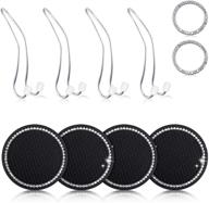sparkle and shine with the 10 piece rhinestones car accessories set: bling out your ride! logo