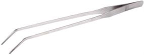 img 2 attached to 🐟 FEITA Extra Long 15 Inch Tweezer Tongs - Stainless Steel Curved Tip for Aquarium Fishtank and Reptile Feeding