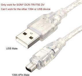 img 2 attached to 🔌 Chenyang CY USB Male to Firewire IEEE 1394 4Pin Male iLink Adapter Cord Cable for DCR-TRV75E DV - 1m USB Firewire Connector Cable