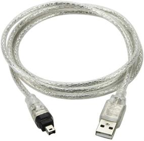 img 3 attached to 🔌 Chenyang CY USB Male to Firewire IEEE 1394 4Pin Male iLink Adapter Cord Cable for DCR-TRV75E DV - 1m USB Firewire Connector Cable