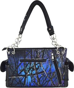 img 1 attached to Camouflage Western Concealed Country Shoulder Women's Handbags & Wallets in Shoulder Bags