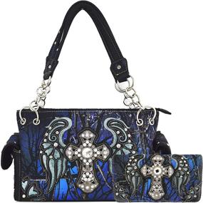 img 4 attached to Camouflage Western Concealed Country Shoulder Women's Handbags & Wallets in Shoulder Bags