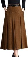 tanming pleated women's winter skirt - medium size clothing for women logo