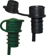 haley's corker 5-in-1 wine aerator, stopper, pourer, filter, recorker, 2-pack combo (standard & screwtop) logo