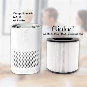 img 3 attached to Flintar MA-14 Premium H13 True HEPA Replacement Filter Set - Compatible with MA-14 Series Air Purifiers, 2-Pack