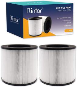 img 4 attached to Flintar MA-14 Premium H13 True HEPA Replacement Filter Set - Compatible with MA-14 Series Air Purifiers, 2-Pack