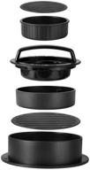 tapbull burger press patty maker - ultimate stuffed burger, sliders & beef burger tool - non-stick & easy to clean - hamburger press patty maker (black) logo