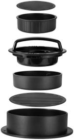 img 4 attached to TAPBULL Burger Press Patty Maker - Ultimate Stuffed Burger, Sliders & Beef Burger Tool - Non-Stick & Easy to Clean - Hamburger Press Patty Maker (Black)