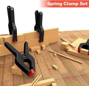 img 1 attached to 🔧 Versatile Plastic Backdrop Woodworking Spring Clamps: A Must-Have Tool for Any Woodworker!