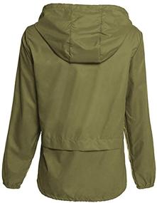 img 1 attached to Avoogue Lightweight Raincoat Waterproof Windbreaker Women's Clothing for Coats, Jackets & Vests