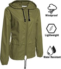 img 3 attached to Avoogue Lightweight Raincoat Waterproof Windbreaker Women's Clothing for Coats, Jackets & Vests