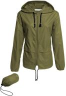 avoogue lightweight raincoat waterproof windbreaker women's clothing for coats, jackets & vests logo