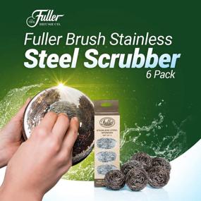 img 2 attached to 🧽 6 Pack of Fuller Brush Heavy Duty Stainless Steel Kitchen Cleaner Scrubbing Scour Sponges - Enhanced SEO